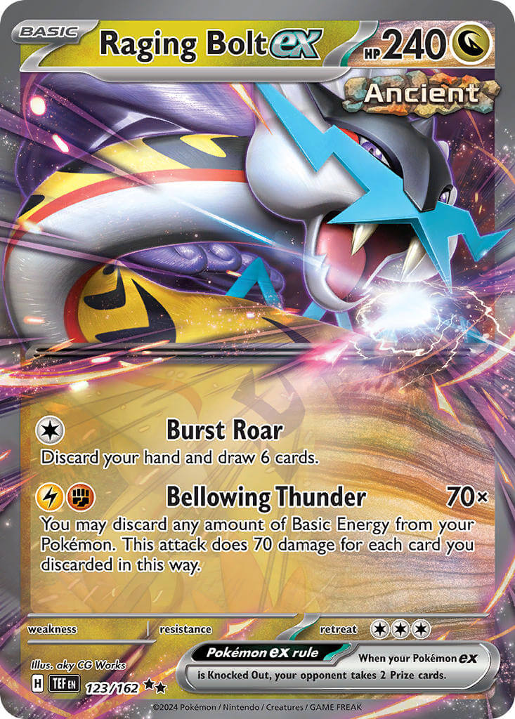 Pokémon Raging Bolt ex TEF 123